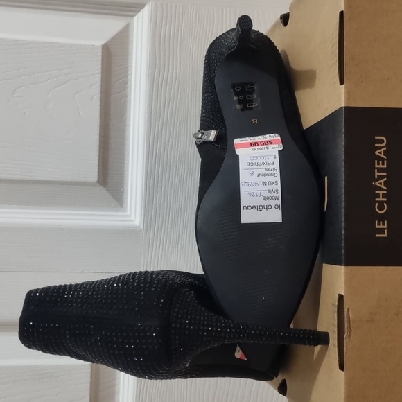 LE CHATEAU - NWT ankle boots stiletto black - 8 - Picture 4 of 7